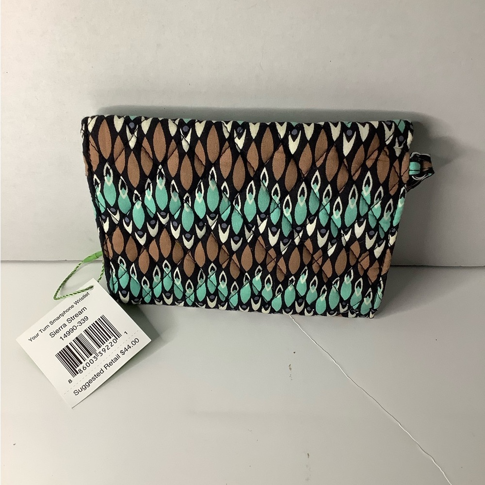 Vera Bradley Women's Patterned Sierra Stream Wristlet - Brown and Turquoise - Picture 3 of 7